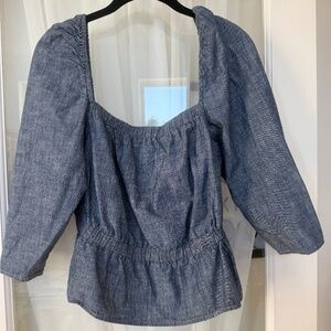 Blue top by 7 For All Mankind size L